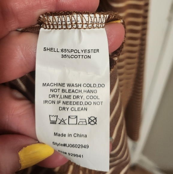 Weekend Suzanne Betro Women's Tunic Size 1X Brown /Beige - Picture 9 of 9